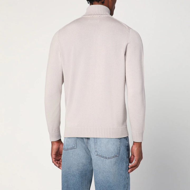Drumohr - Greige wool turtleneck