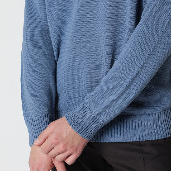 Drumohr - Powder blue cotton sweater