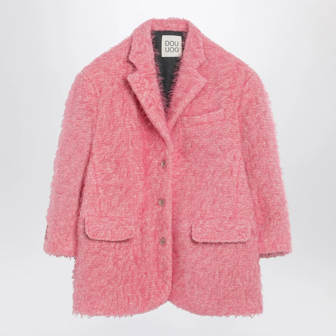 Douuod - Olona pink wool-blend jacket