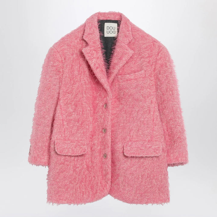 Douuod - Olona pink wool-blend jacket