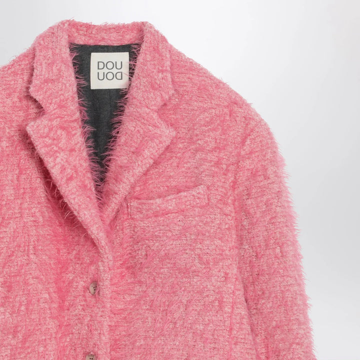 Douuod - Olona pink wool-blend jacket