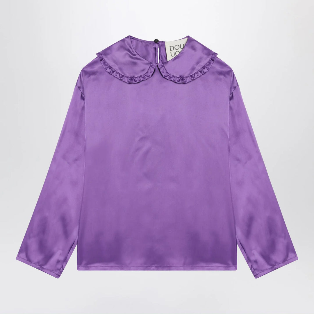 Douuod - Purple satin blouse