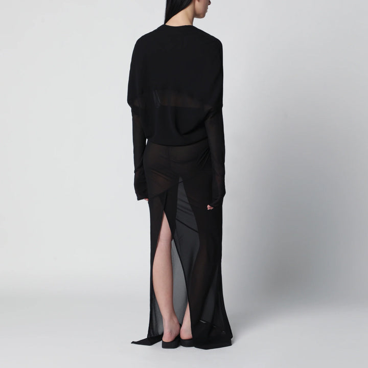 Entire Studios - Long semi-sheer black dress