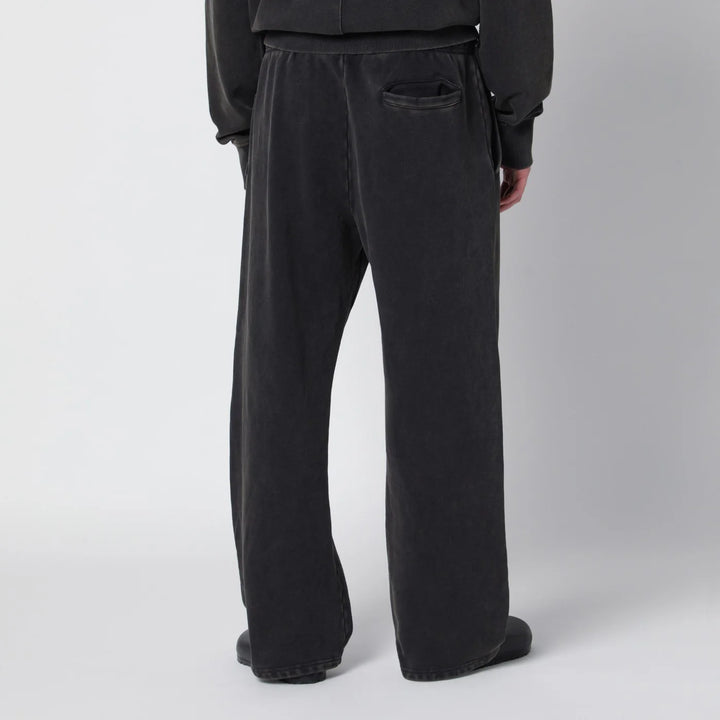 Entire Studios - Washed black cotton jogging trousers