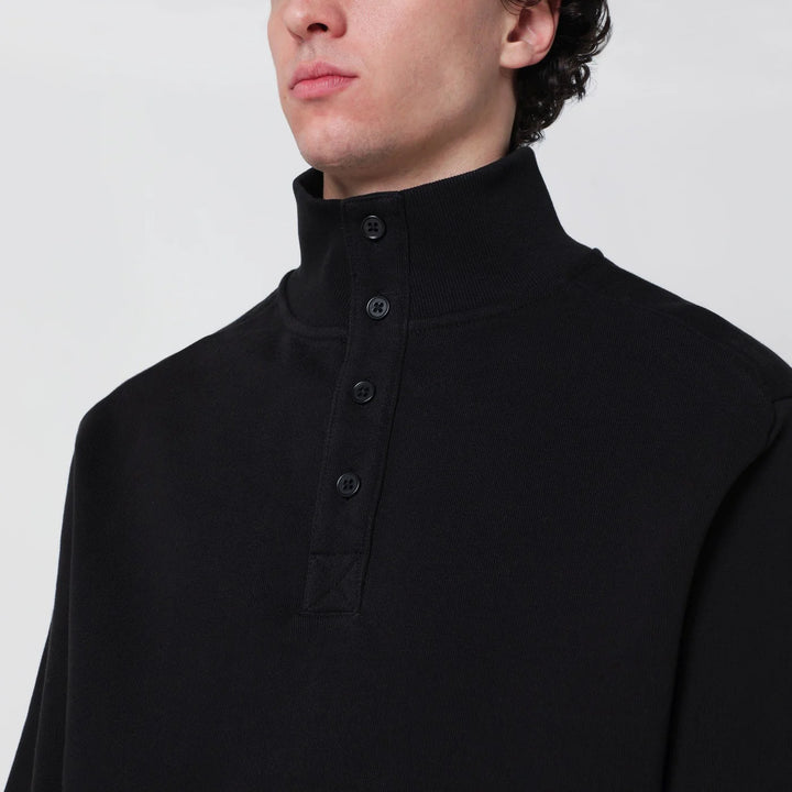 Entire Studios - Black cotton buttoned sweater
