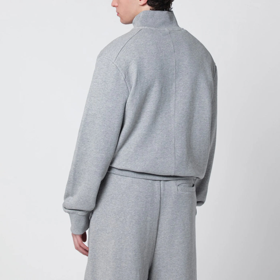Entire Studios - Grey cotton buttoned sweater