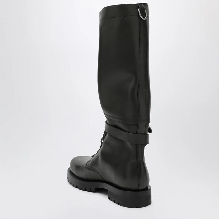 Durazzi Milano - Dark green high combat boots