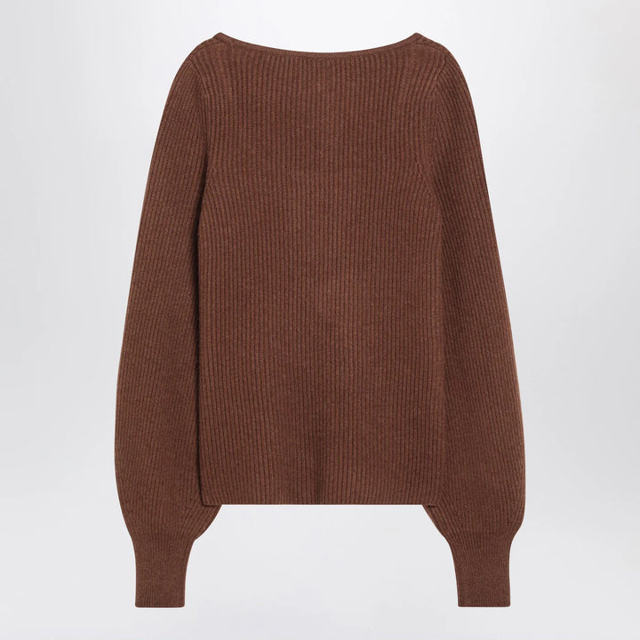LouLou De Saison - Brown ribbed cashmere jumper