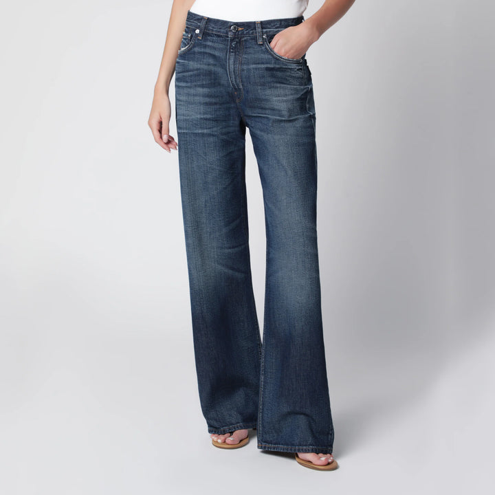 HAIKURE - Haikure Korea jeans in washed dark blue denim