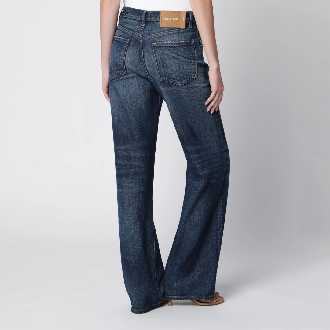 HAIKURE - Haikure Korea jeans in washed dark blue denim