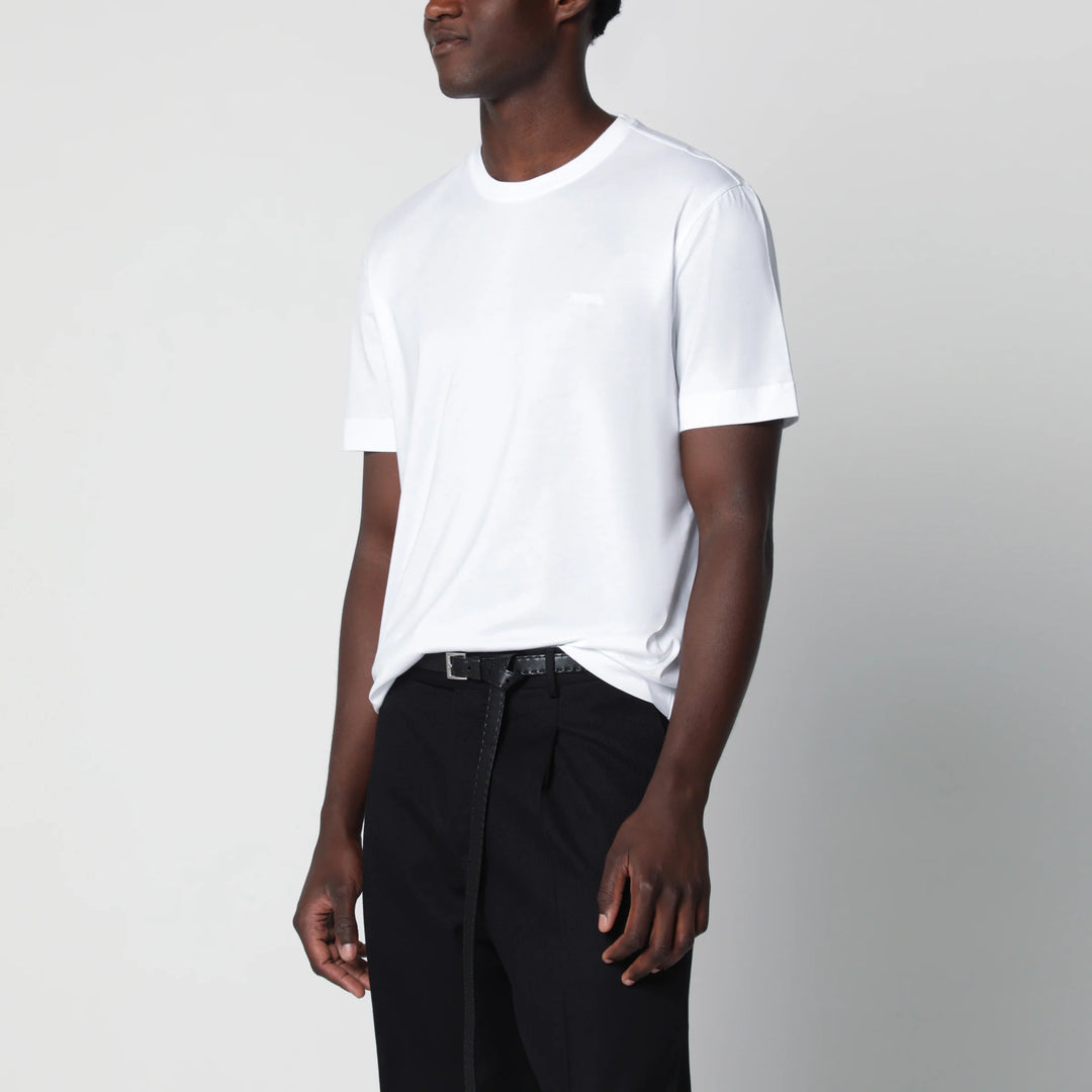 ZEGNA - White cotton T-shirt