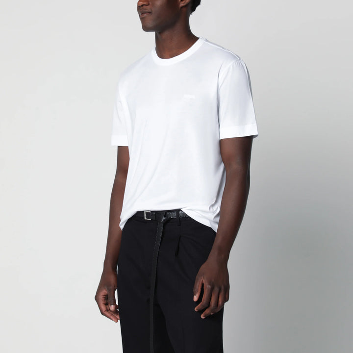 ZEGNA - White cotton T-shirt