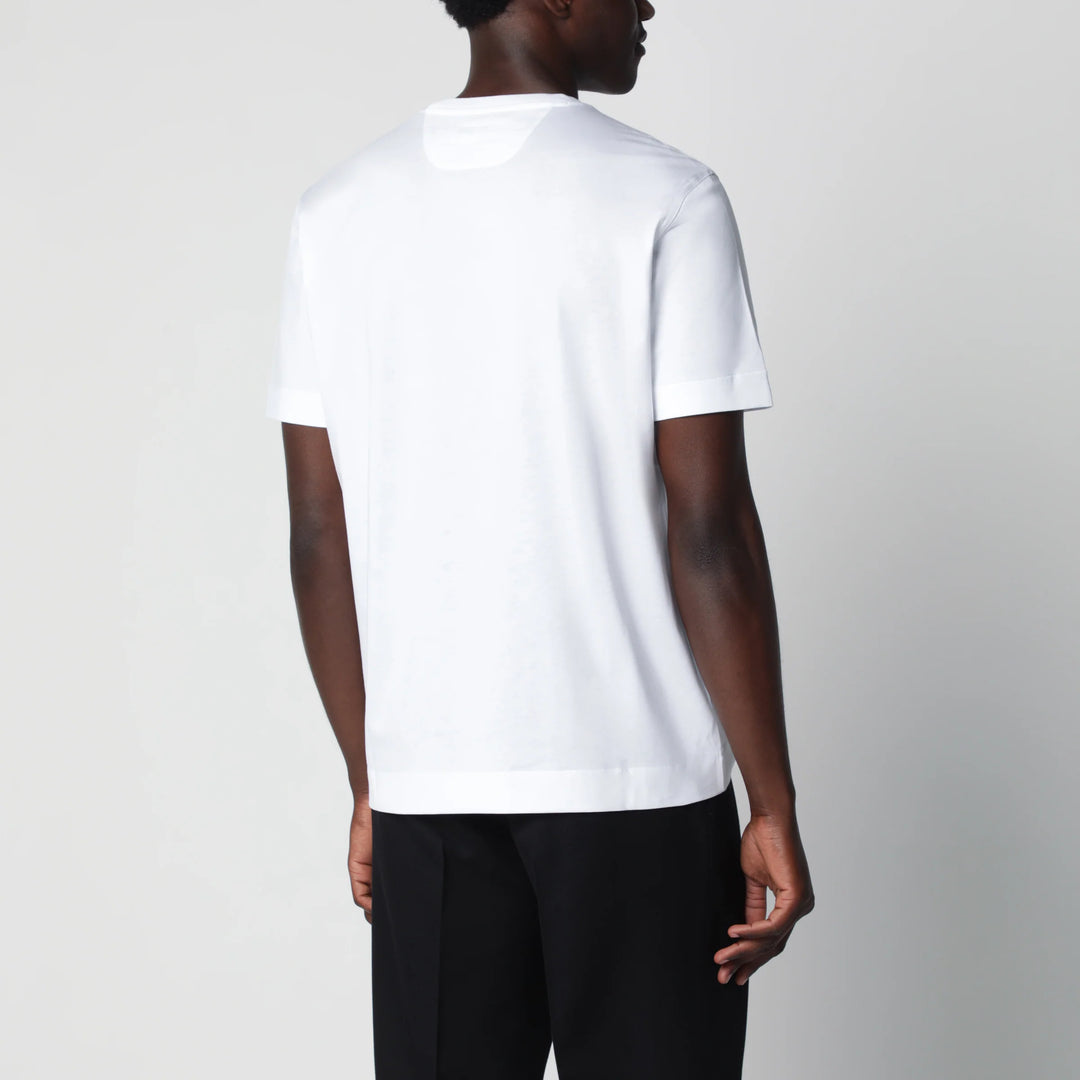 ZEGNA - White cotton T-shirt
