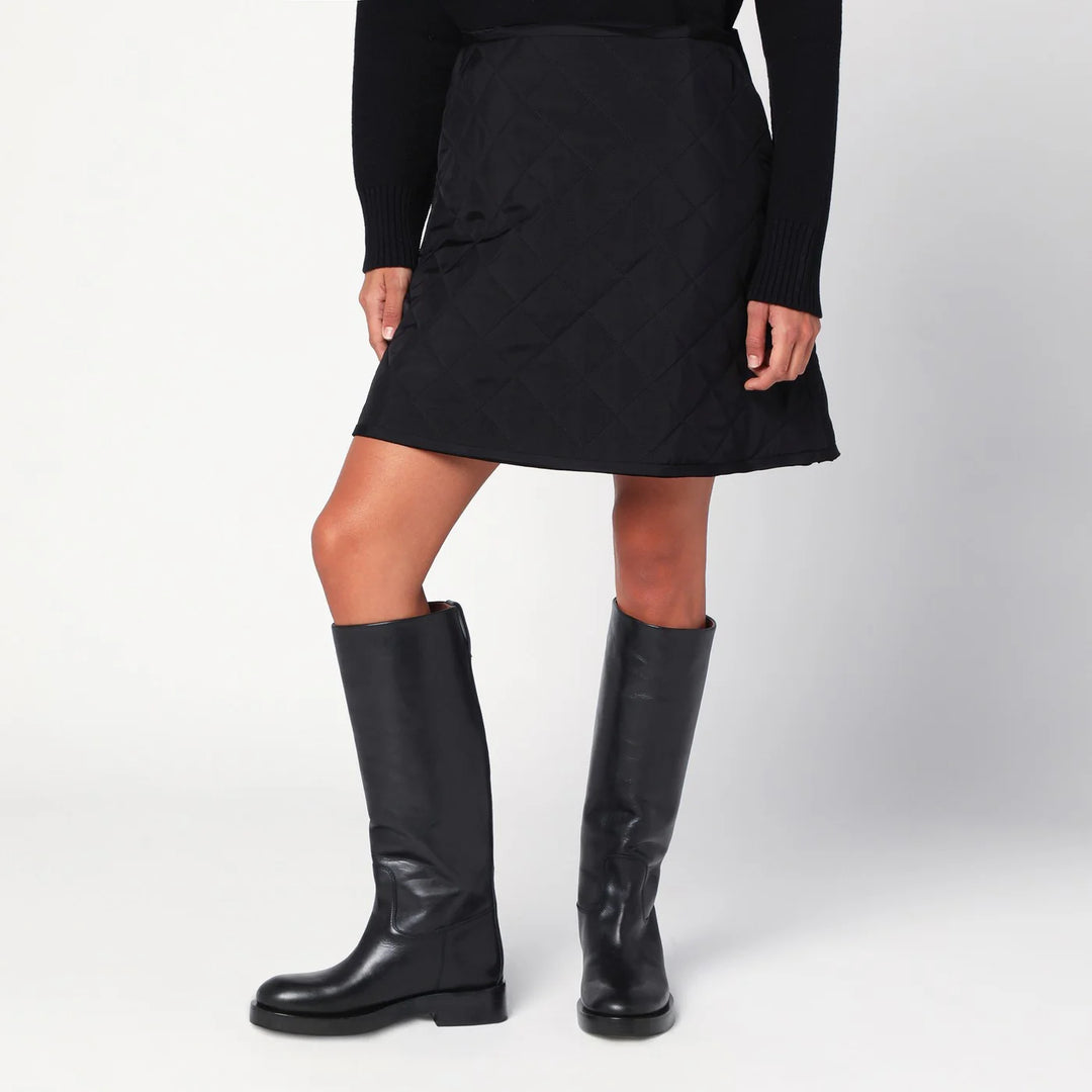 Jil Sander - Black quilted skirt
