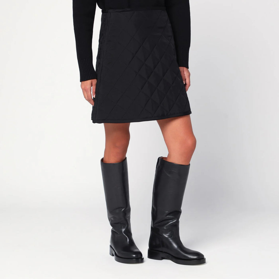Jil Sander - Black quilted skirt