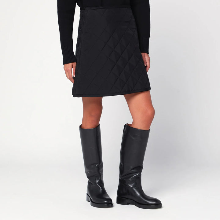 Jil Sander - Black quilted skirt