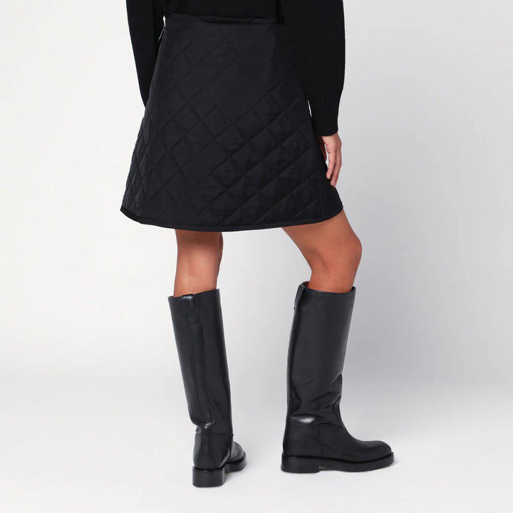 Jil Sander - Black quilted skirt