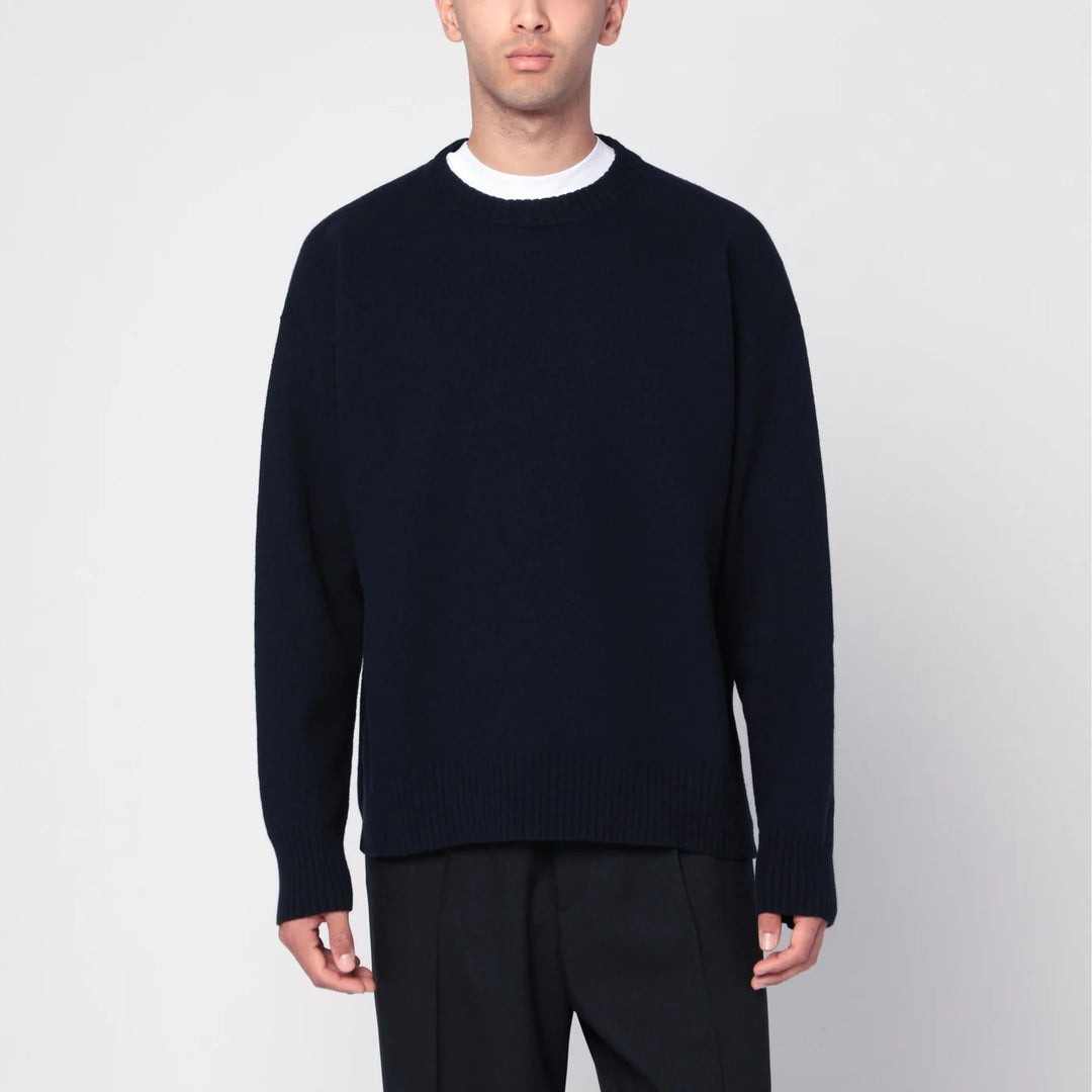 Jil Sander - Midnight blue cotton T-shirt