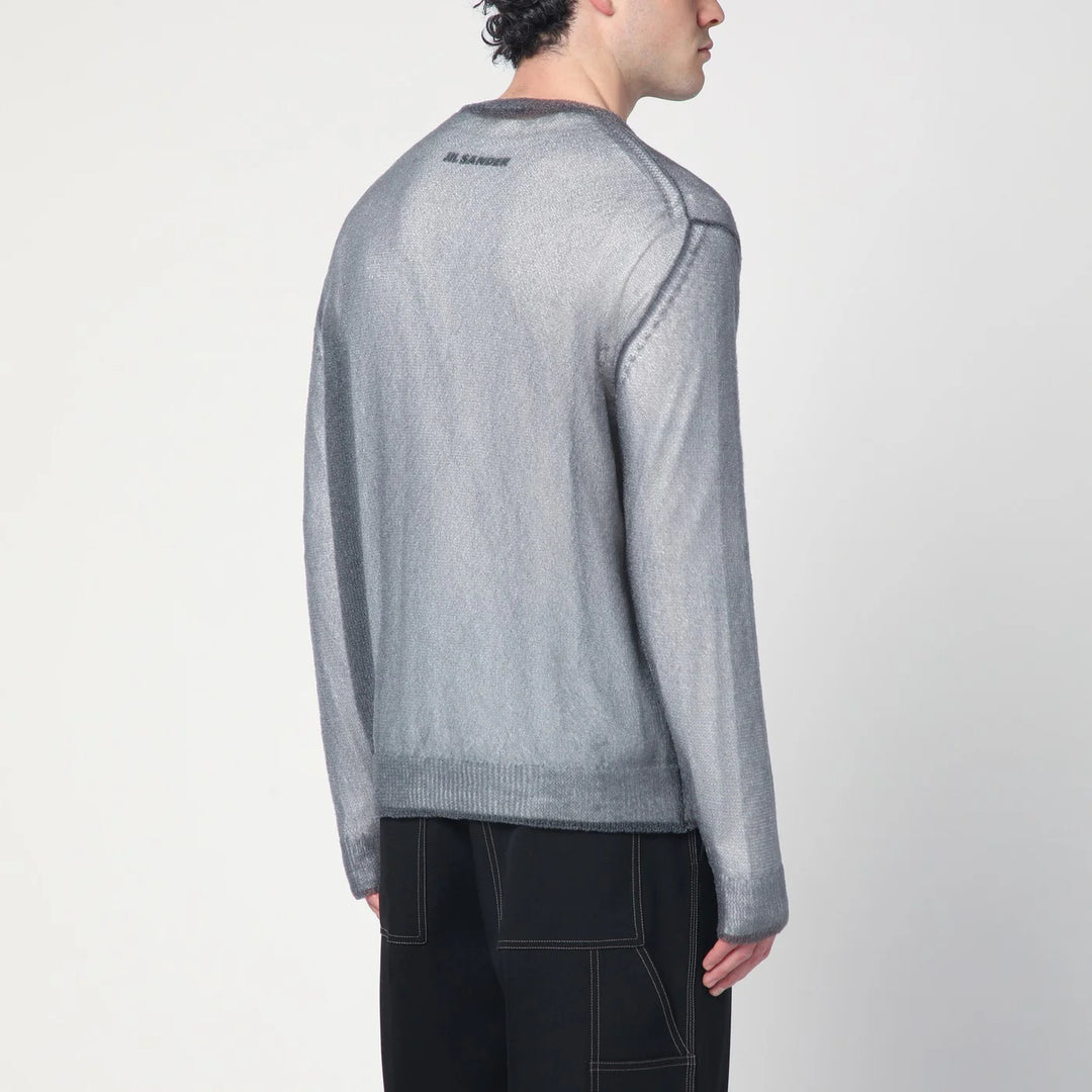 Jil Sander - Grey jumper with layered design