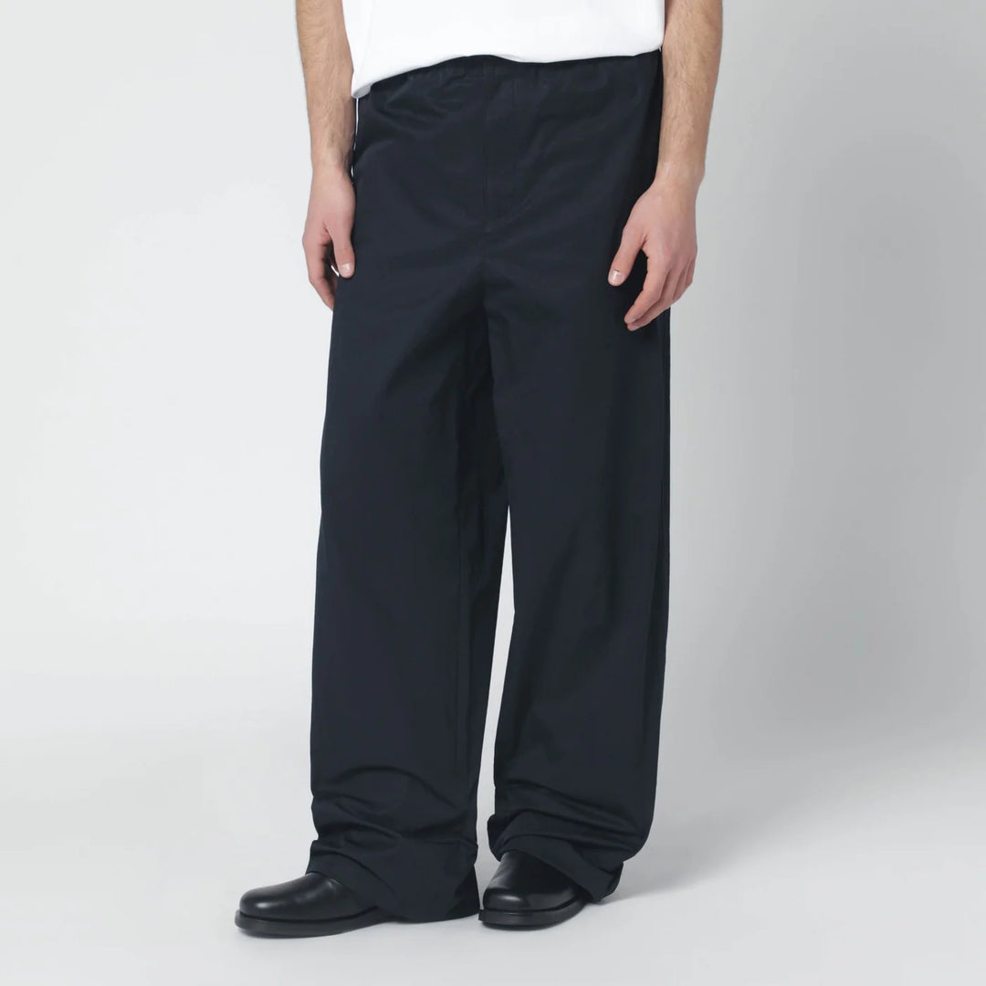 Jil Sander - Midnight blue cotton trousers