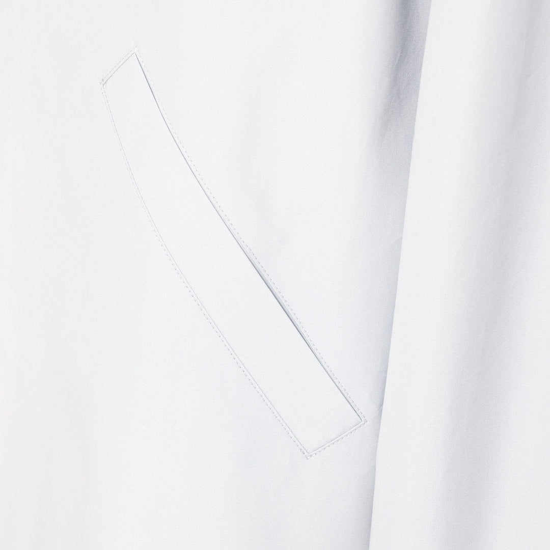 Jil Sander - Light grey cotton taffeta jacket with logo