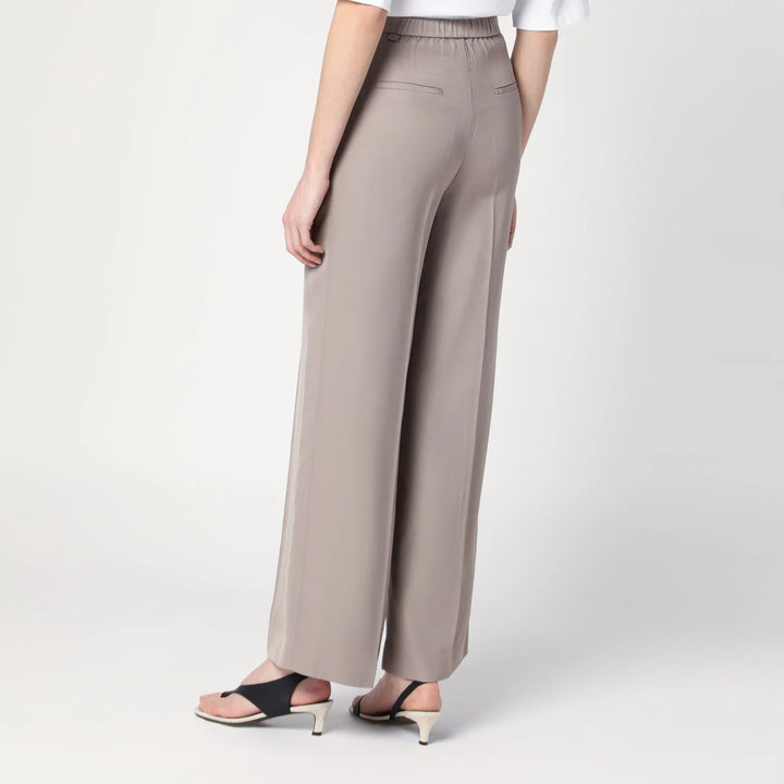Calvin Klein - Ash grey trousers in linen blend