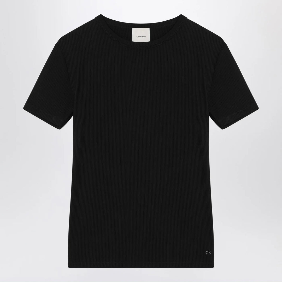 Calvin Klein - Black ribbed T-shirt