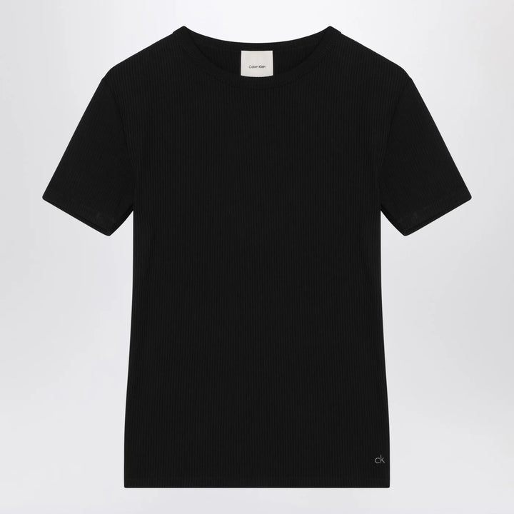 Calvin Klein - Black ribbed T-shirt