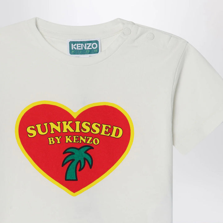 KENZO - White/red two-piece suit in cotton