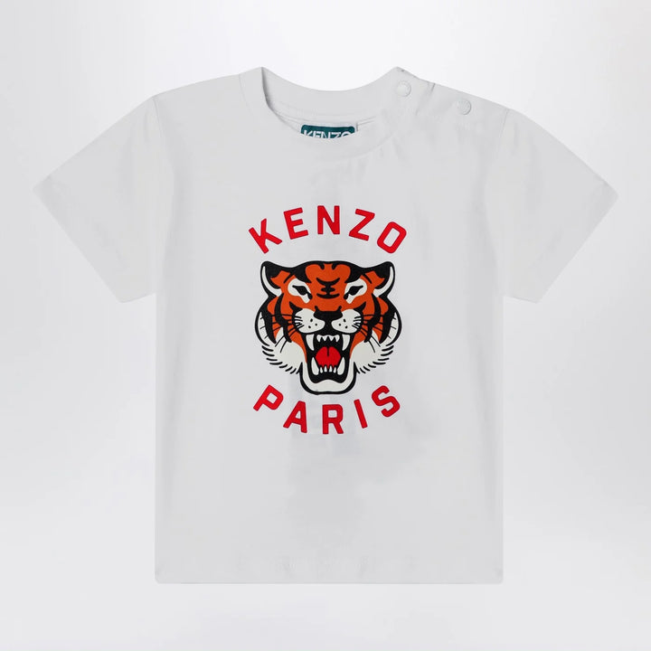 KENZO - White t-shirt with printed logo