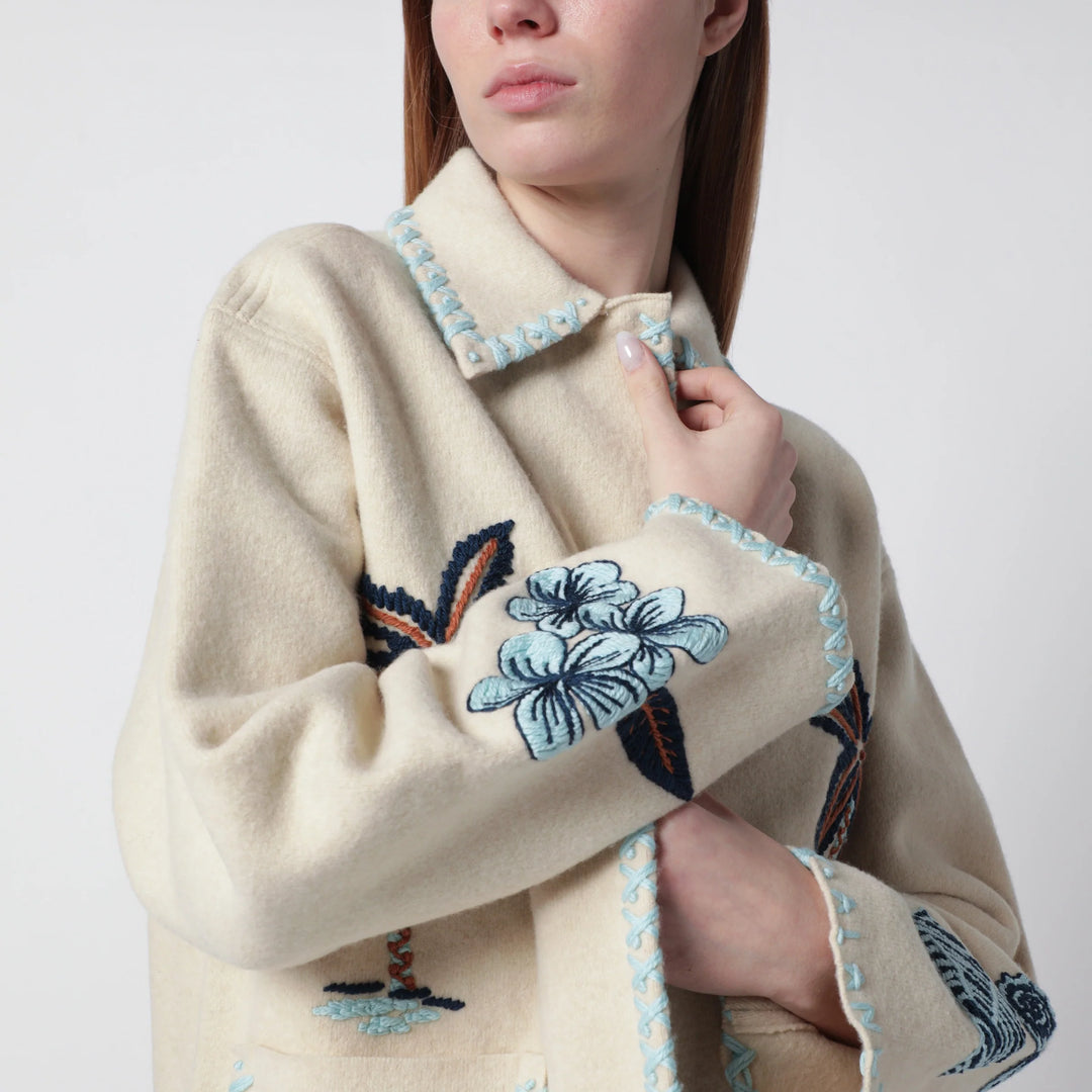 Alanui - Sand-colored wool Remember Me jacket