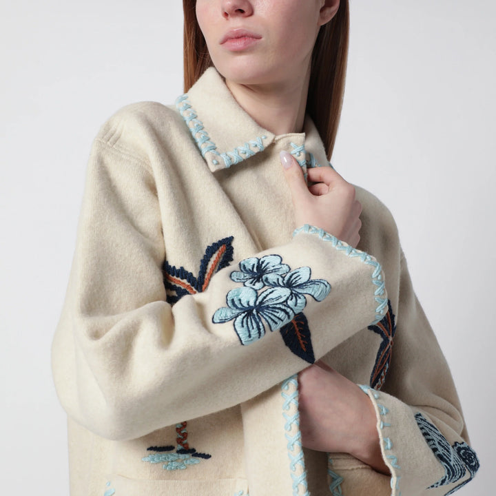 Alanui - Sand-colored wool Remember Me jacket