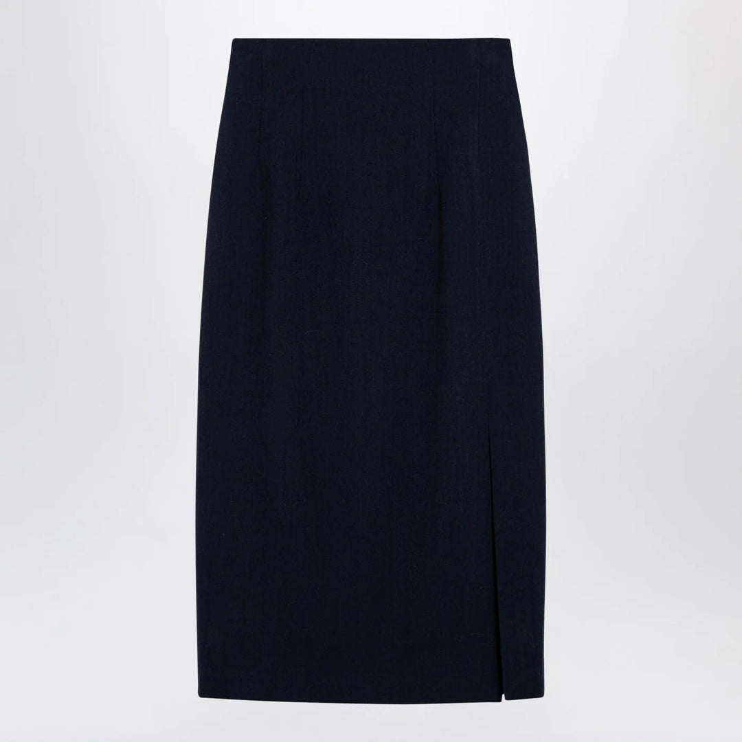 Margaux Lönnberg - Navy blue wool-blend Marlo skirt