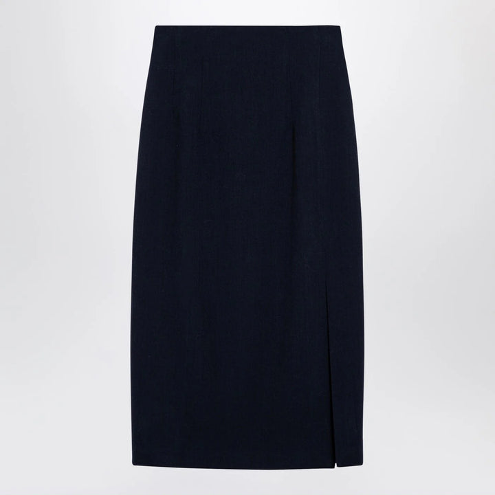 Margaux Lönnberg - Navy blue wool-blend Marlo skirt