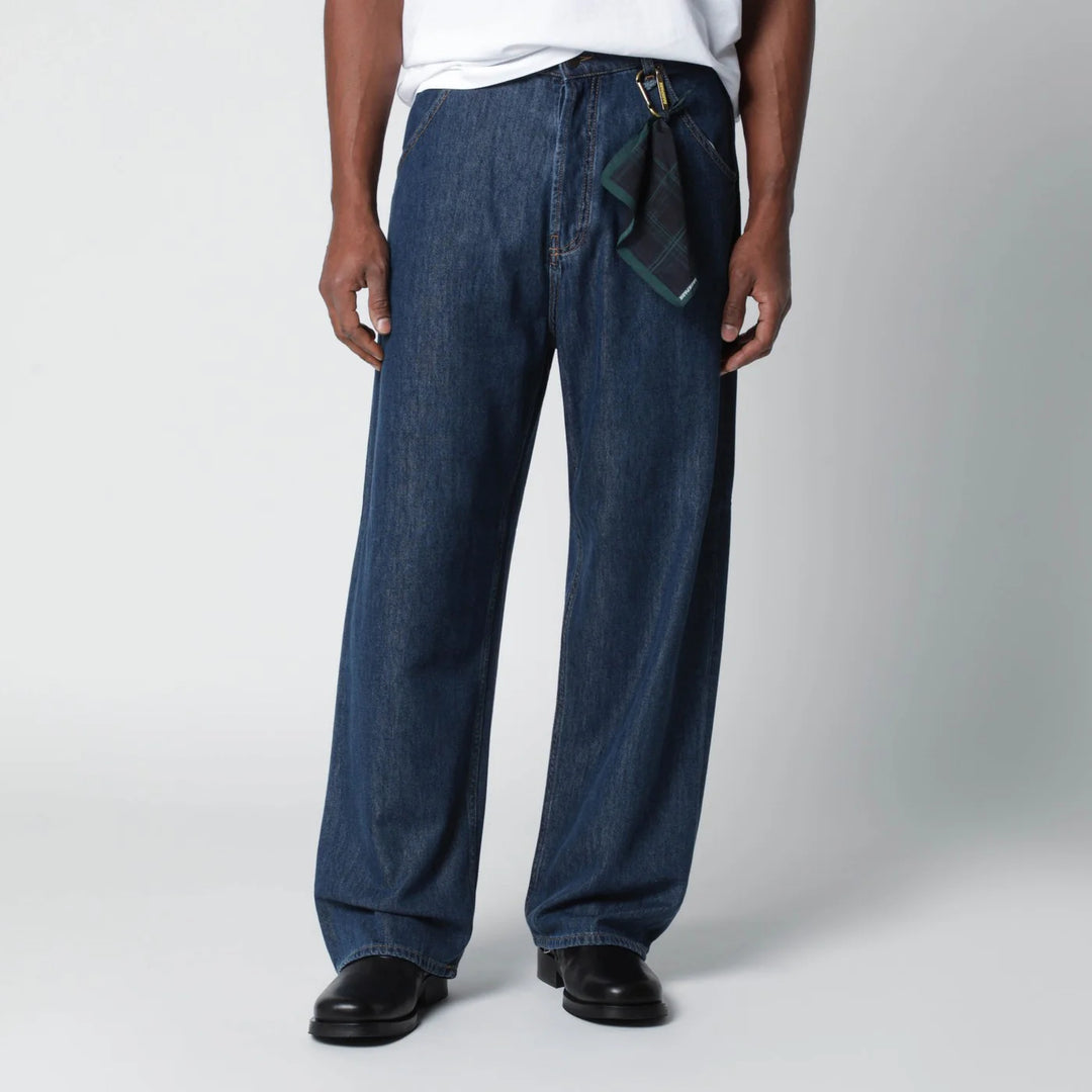 DARKPARK - Indigo blue cotton-blend jeans