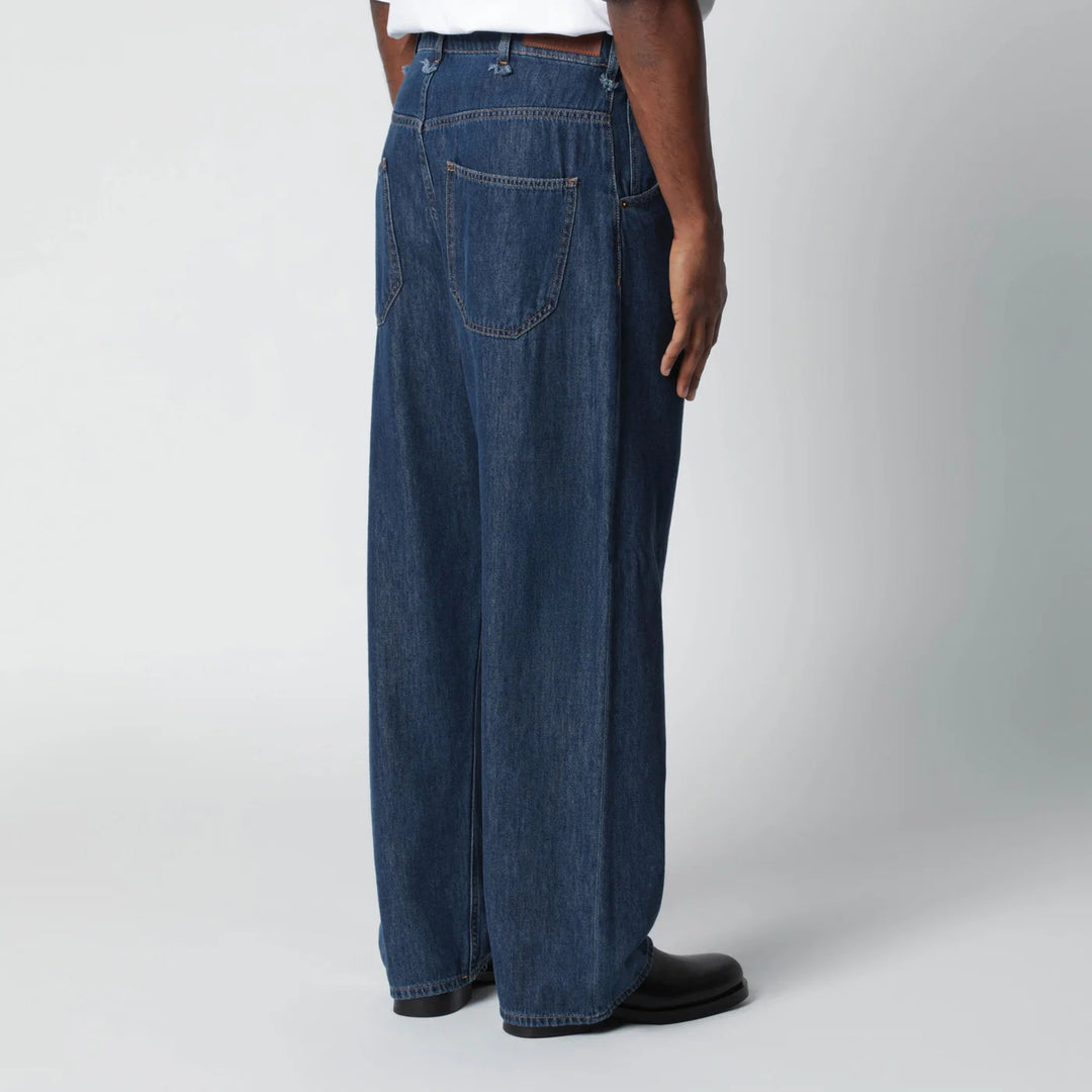 DARKPARK - Indigo blue cotton-blend jeans