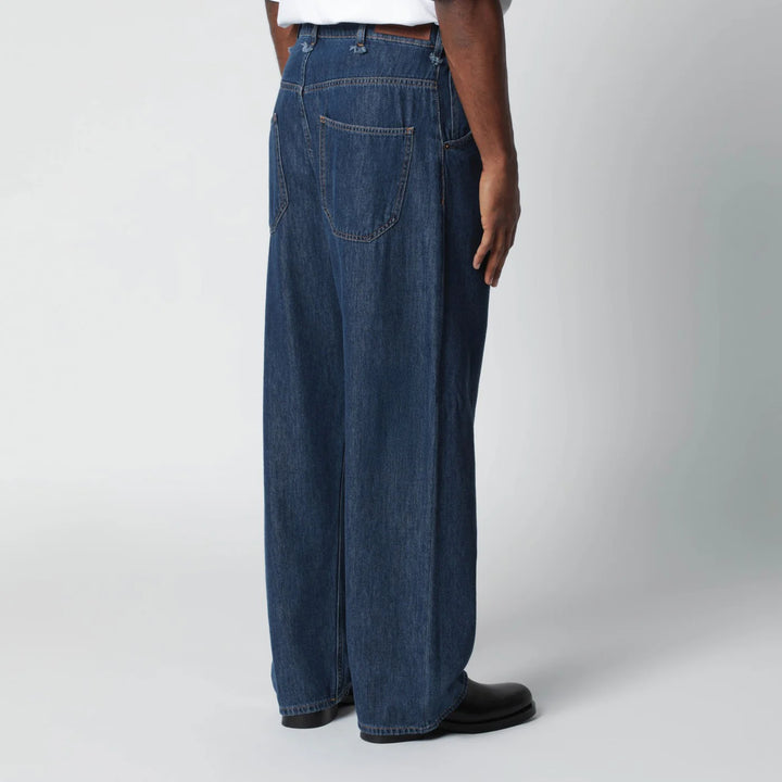 DARKPARK - Indigo blue cotton-blend jeans