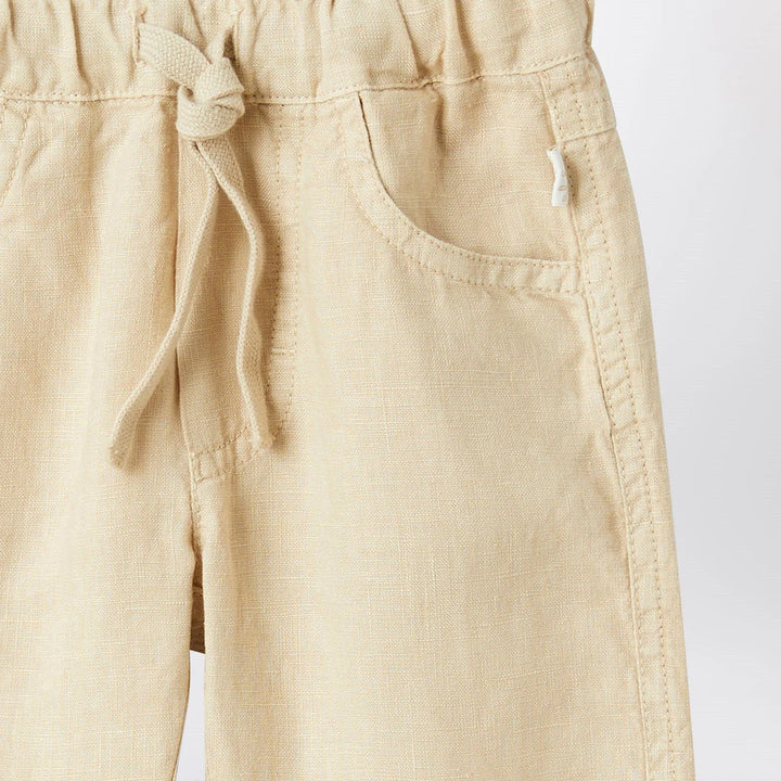 Il Gufo - Beige linen trousers