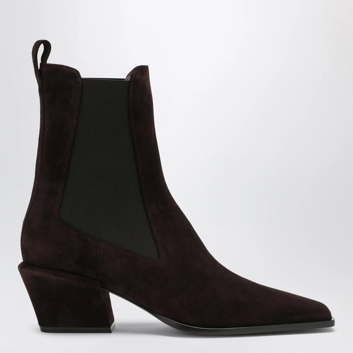 Paris Texas - Bettina suede boots in chocolate brown
