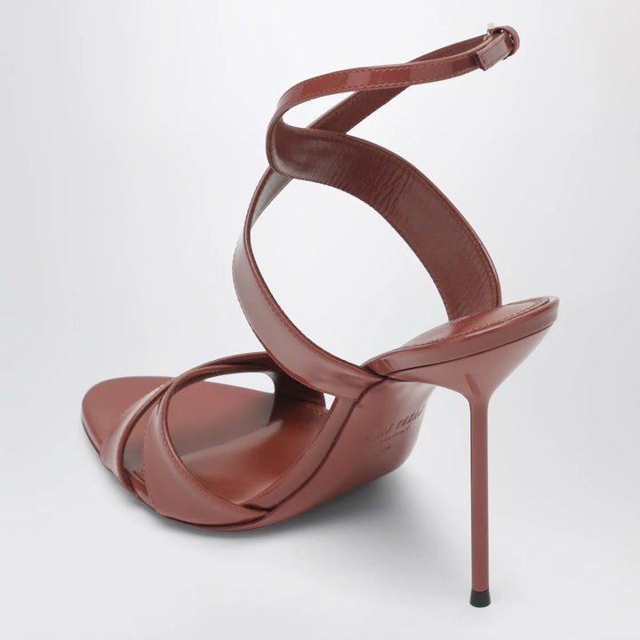 Paris Texas - Lidia sandals in Desert Rose patent leather