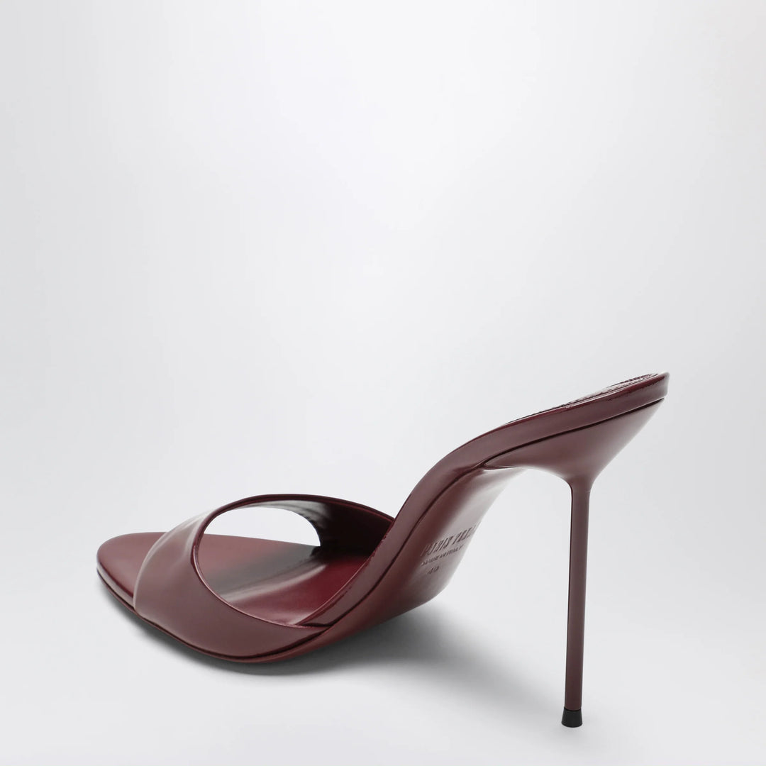 Paris Texas - Lidia mules in amarena patent leather