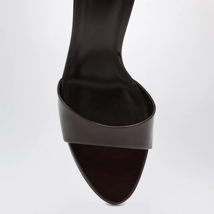 Paris Texas - Lidia mules in ebony patent leather