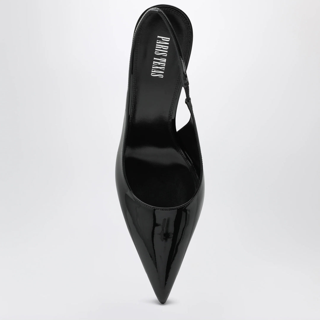 Paris Texas - Lidia slingback pumps in black patent leather