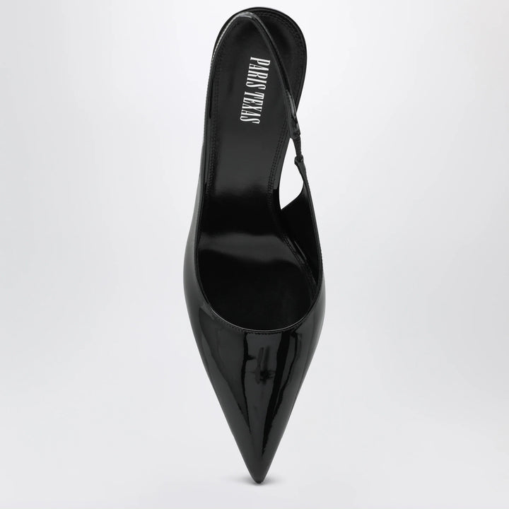 Paris Texas - Lidia slingback pumps in black patent leather