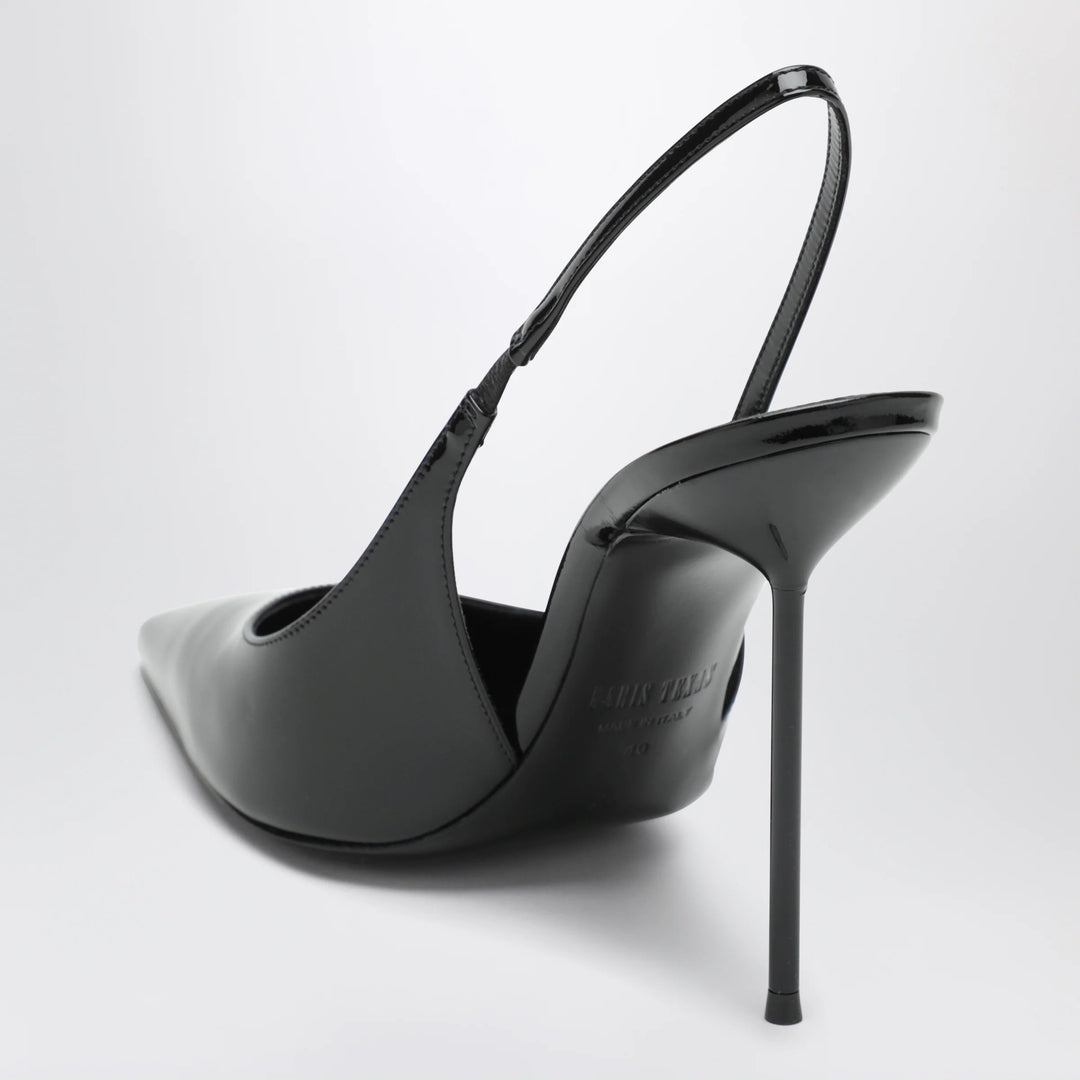 Paris Texas - Lidia slingback pumps in black patent leather