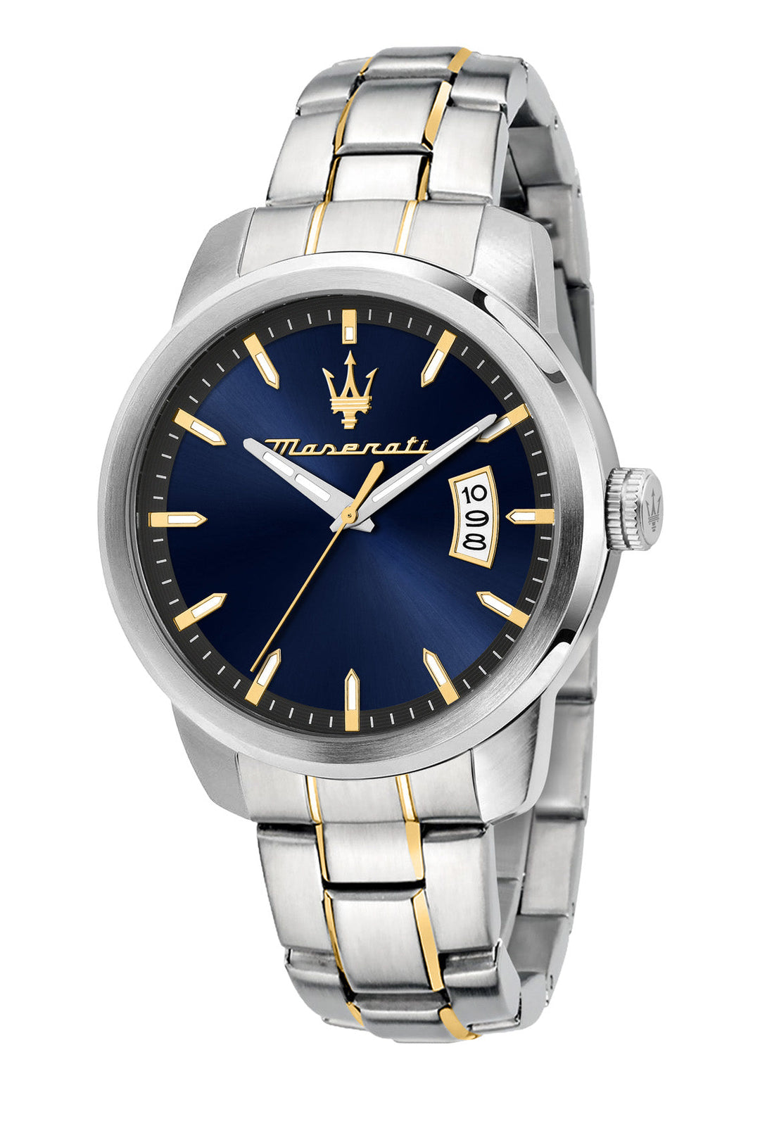 Maserati Successo 42mm Blue Dial Two Tone Stainless Steel Strap Watch