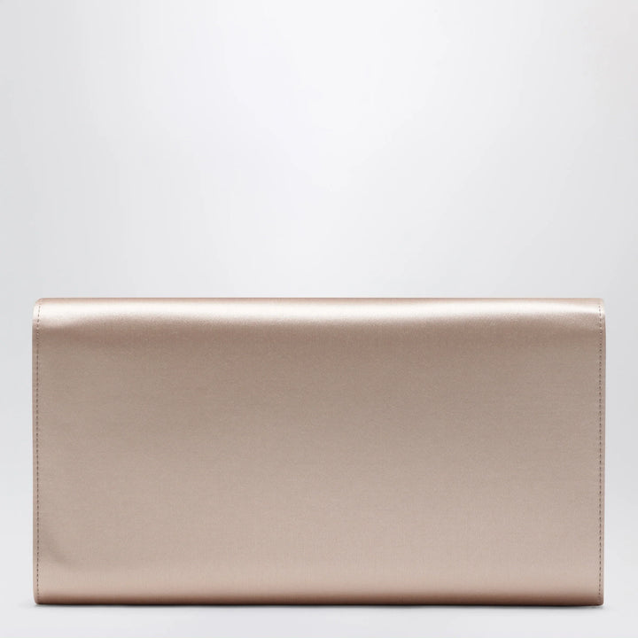 ROGER VIVIER - Light pink satin clutch bag with buckle