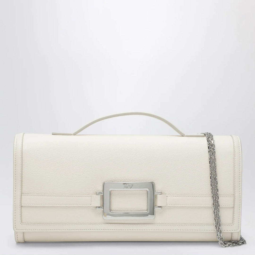 ROGER VIVIER - Belle Vivier Clutch white