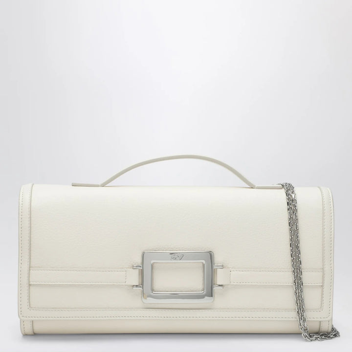 ROGER VIVIER - Belle Vivier Clutch white