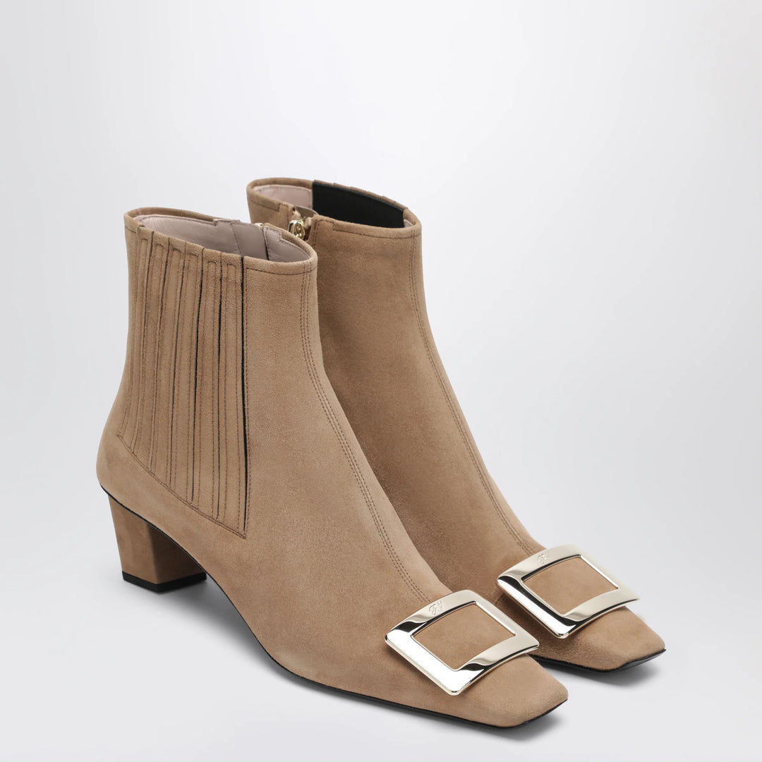 ROGER VIVIER - Belle Vivier suede ankle boots